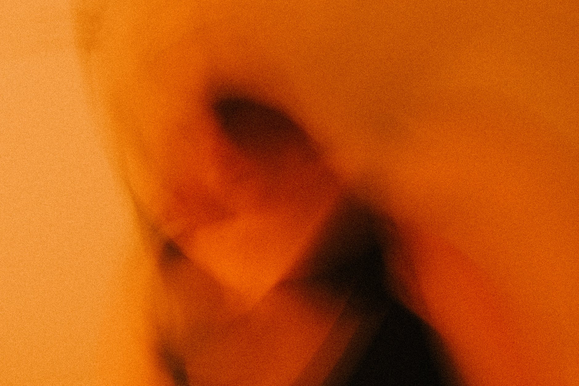 abstract blur grain orange